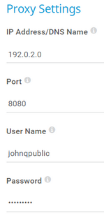Proxy Settings